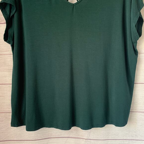 Papermoon Dark Green Blouse Ampton Back Detail Size XLP - Picture 3 of 14